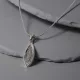 Leaf Crystal Elegant medál + lánc