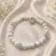 White Pearl & Silver Heart 