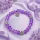 Lilac  Pearl & Silver Heart 
