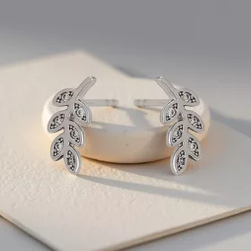 Silver Leaf Crystal Mini