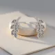 Silver Leaf Crystal Mini