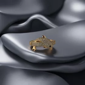 Dolphin Gold Crystal 