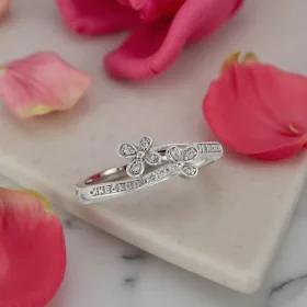 Flower Crystal Silver