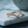 Wave Solid Crystal Gold