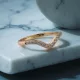 Wave Solid Crystal Gold