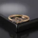 Heart Gold Crystal Solid