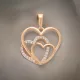 Double Heart Crystal 