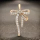 Bow Gold Crystal 