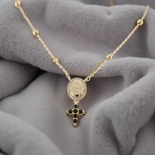 Jesus Pearl Cross Black