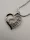 Love Silver Heart Elegant medál lánccal