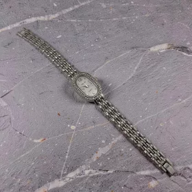 Silver Oval Crystal