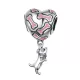 Heart & dog silver