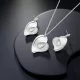 Silver Shine Heart Elegant szett